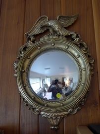 Syroco Wood convex mirror