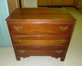 Solid cherry chest of drawers.  32" long  30"high  19.5" deep.