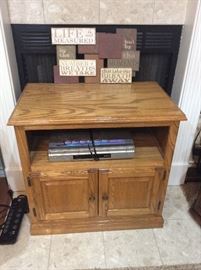 Wooden TV stand