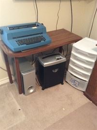 IBM typewriter & paper shredder