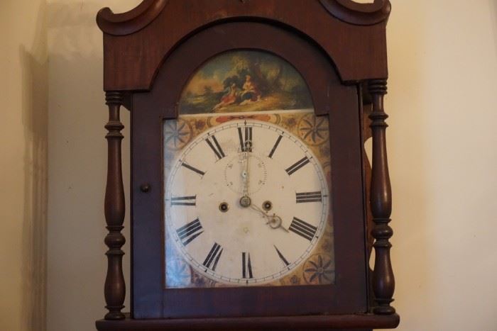 Mahogany Grandfather Clock Circa 1810