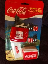 Vintage Coca Cola toy accessories