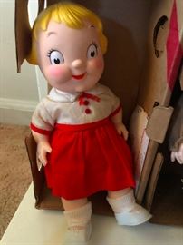 Vintage 1950s Campbell Soup advertising dolls