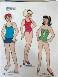 Sabrina and the Archies paper doll book UNCUT UNUSED