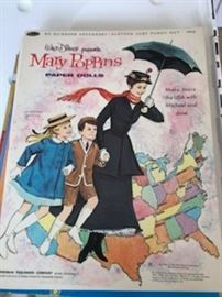 Disney Mary Poppins Paper Doll Book UNCUT UNUSED