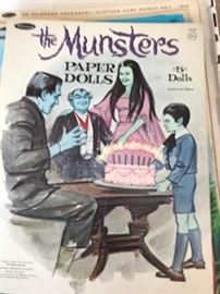 The Munsters Paper Doll Book UNCUT UNUSED