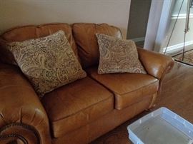 leather loveseat