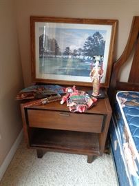 vintage walnut night stands, we have a pair