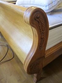 DETAIL OF SLEIGH BED BY OAKWOOD INTERIORS