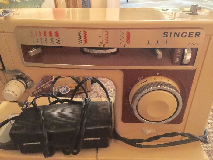 Singer sewing machine. 