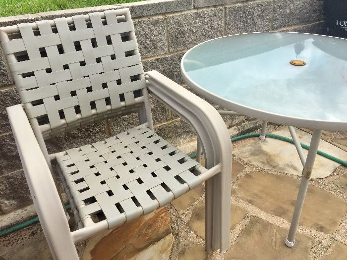 Patio table and chairs