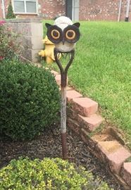 Owl yard decor