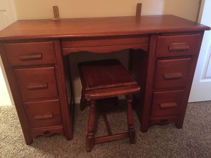 Vintage maple desk