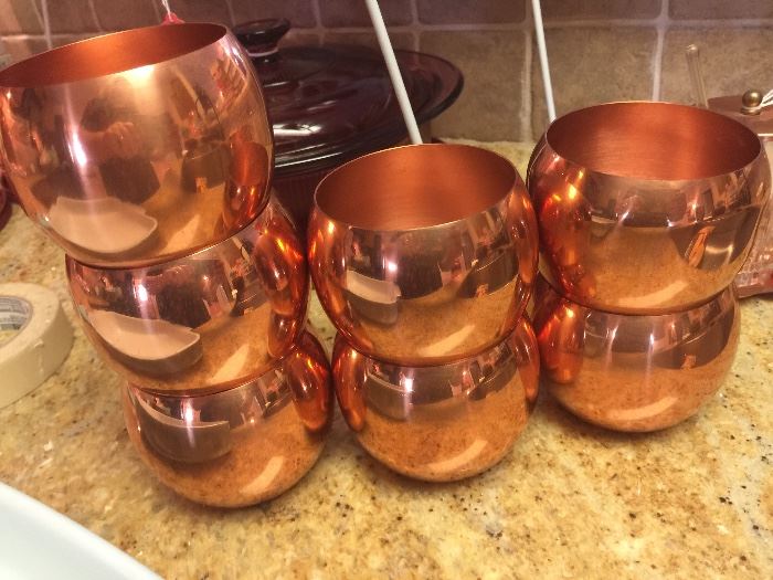 Copper bowls 