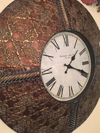 Large metal clock