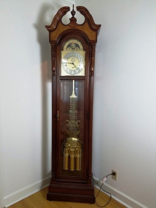 Burled Cherry Grandfather Clock http://www.ctonlineauctions.com/detail.asp?id=760606