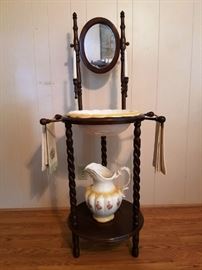 Wash Stand With Bowl And Pitcher:  http://www.ctonlineauctions.com/detail.asp?id=763426