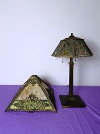Antique Stained Glass Lamp with Two Shades http://www.ctonlineauctions.com/detail.asp?id=763688