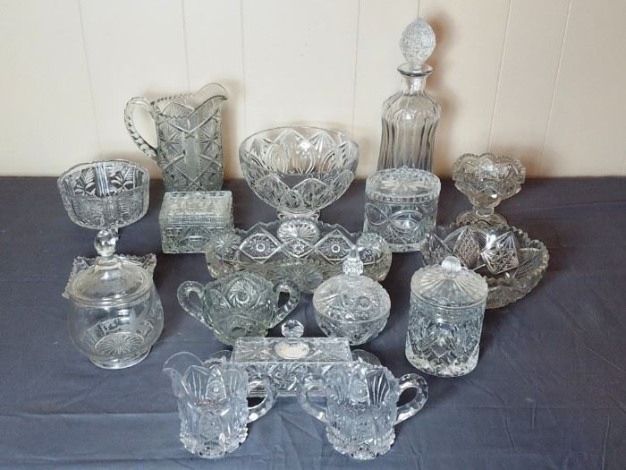 17 Piece Deep-Cut Crystal http://www.ctonlineauctions.com/detail.asp?id=763701