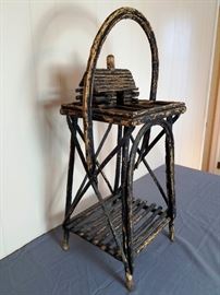 Natural Bentwood Smoke Stand:  http://www.ctonlineauctions.com/detail.asp?id=763736