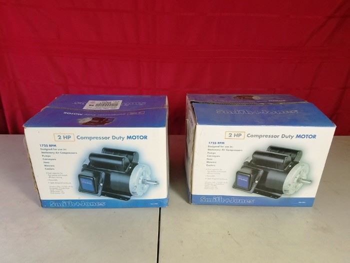 Two New 2 HP Motors: http://www.ctonlineauctions.com/detail.asp?id=764175