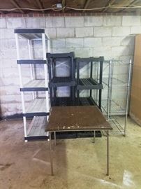 Four Shelving Units And Card Table:  http://www.ctonlineauctions.com/detail.asp?id=764163