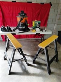 Folding Sawhorses, Wet/Dry Vac, Power Painter: http://www.ctonlineauctions.com/detail.asp?id=764570
