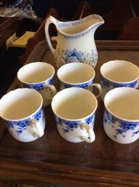 Sahashi china cups, Thomas Hughes pitcher