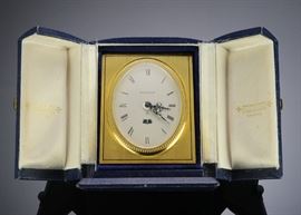 Fine Cased Jaeger-LeCoultre 8 Day Desk Clock