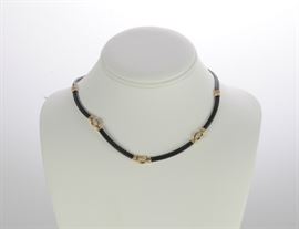 Phillipe Charriol 18K Gold and Diamond Necklace