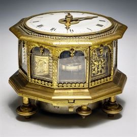 Samuel Berckhmann Table Clock circa 1680