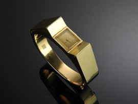 Estate 14K Gold Bangle Ladies Watch