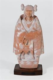 Matthew Panana Sculpture Native American Maiden