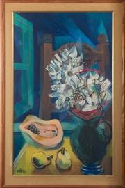 Fernando Botero Oil on Board Still Life