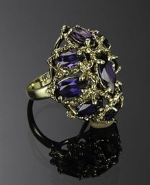 10K Gold and Sapphire Ring