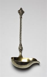 Posen German 800 Silver Parcel Gilt Ladle
