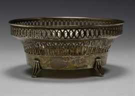 925 Sterling Silver Towle Reticulated Footed Bowl