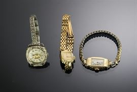 14K Gold Filled Art Deco Ladies Watches (3)
