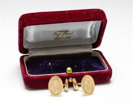 14K Gold Cufflinks Pair
