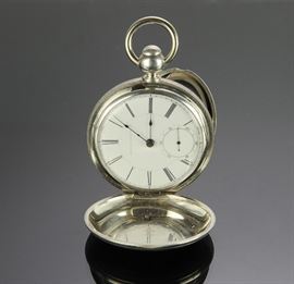 800 Coin Silver American Watch Co. Pocket Watch