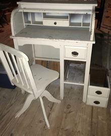 Vintage Small Desk & Chair