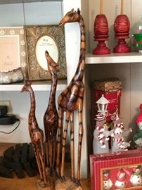 Set of Gorgeous Giraffe Figures, Christmas Items