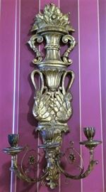 Detail on Candle Holder Wall Sconces