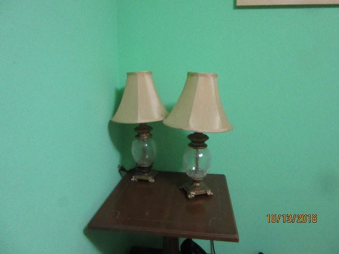 lamps, nightstands