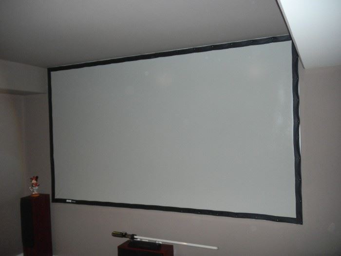 home theater projection screen Perm Wall model by Da-Lite