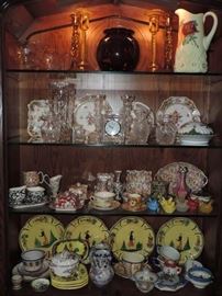 Curio Cabinet Contents - Right Side - Top 