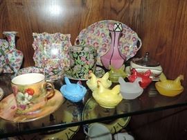 and MORE...also - small glass hens on nests ... a nice selection.