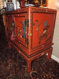 detail of Chest on Stand - Chinese Antique 