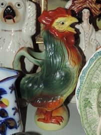 French Rooster Milk Pitcher 