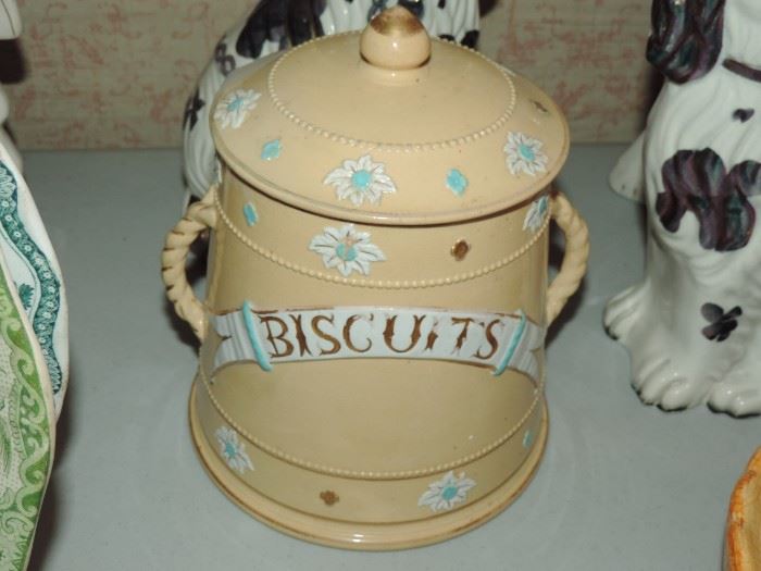 Yellow Ware "BISCUITS"